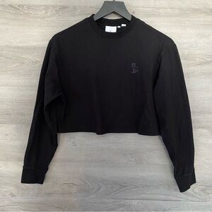 OVO Cropped Long Sleeve Tee
